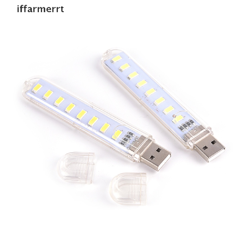 Đèn LED USB Mini 8 Bóng Di Động Tiện Dụng Cho PC / Laptop