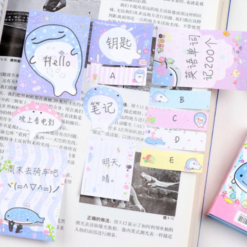 PEWANY Giấy Ghi Chú Đánh Dấu Trang Sách Di Động Kawaii Cho Văn Phòng