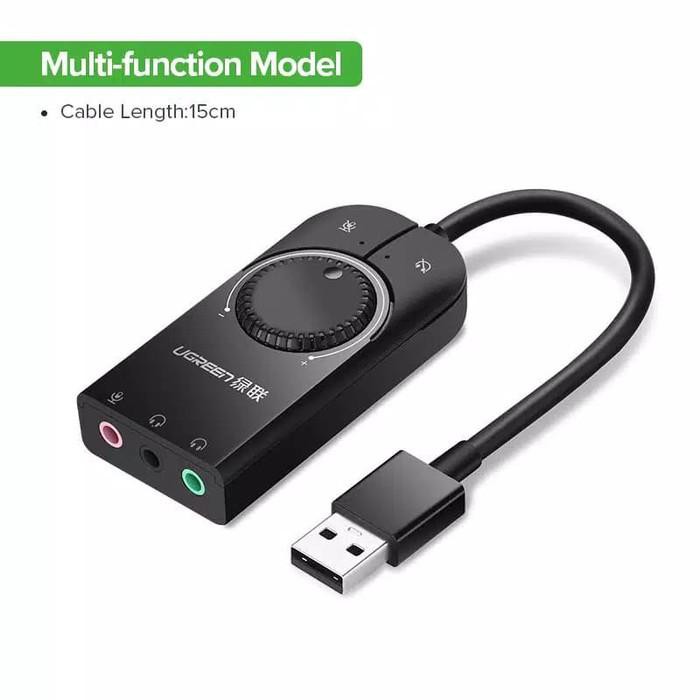 Bộ Chuyển Đổi Âm Thanh Ngoài Usb Ugreen Có Nút Điều Chỉnh Âm Lượng 15cm | BigBuy360 - bigbuy360.vn