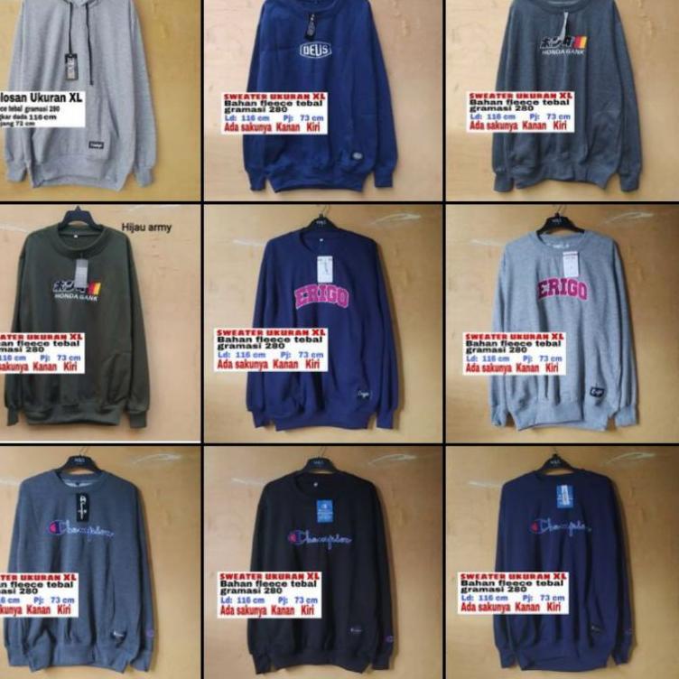 Đầu Ra Mới Nhất... Áo Khoác Sweater Dày Cỡ xl 280 Cao Cấp Mới Nhất Cho Nam Và Nữ