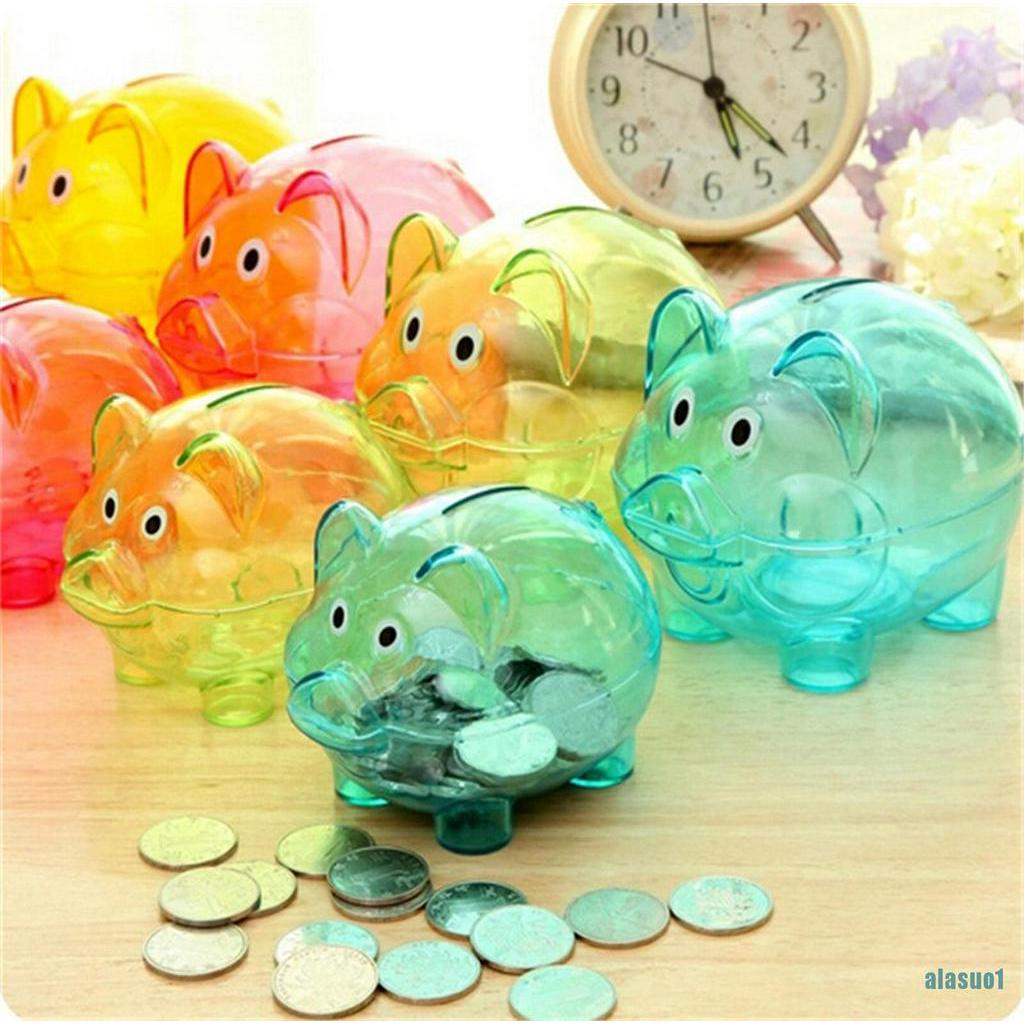 1 Ống Heo Tiết Kiệm Tiền Bằng Nhựa