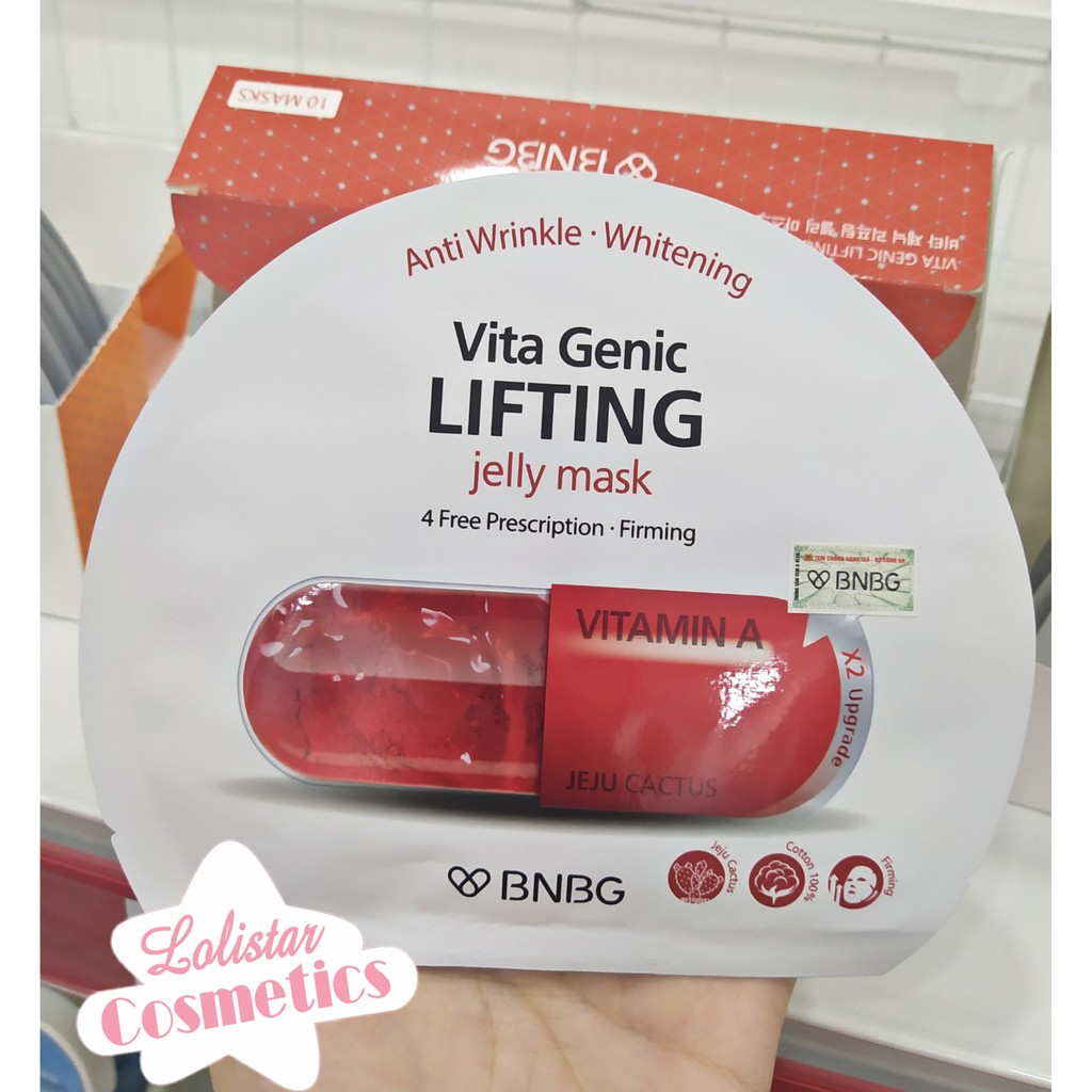 Mặt nạ Vita Genic LIFTING VITAMIN A (đỏ)