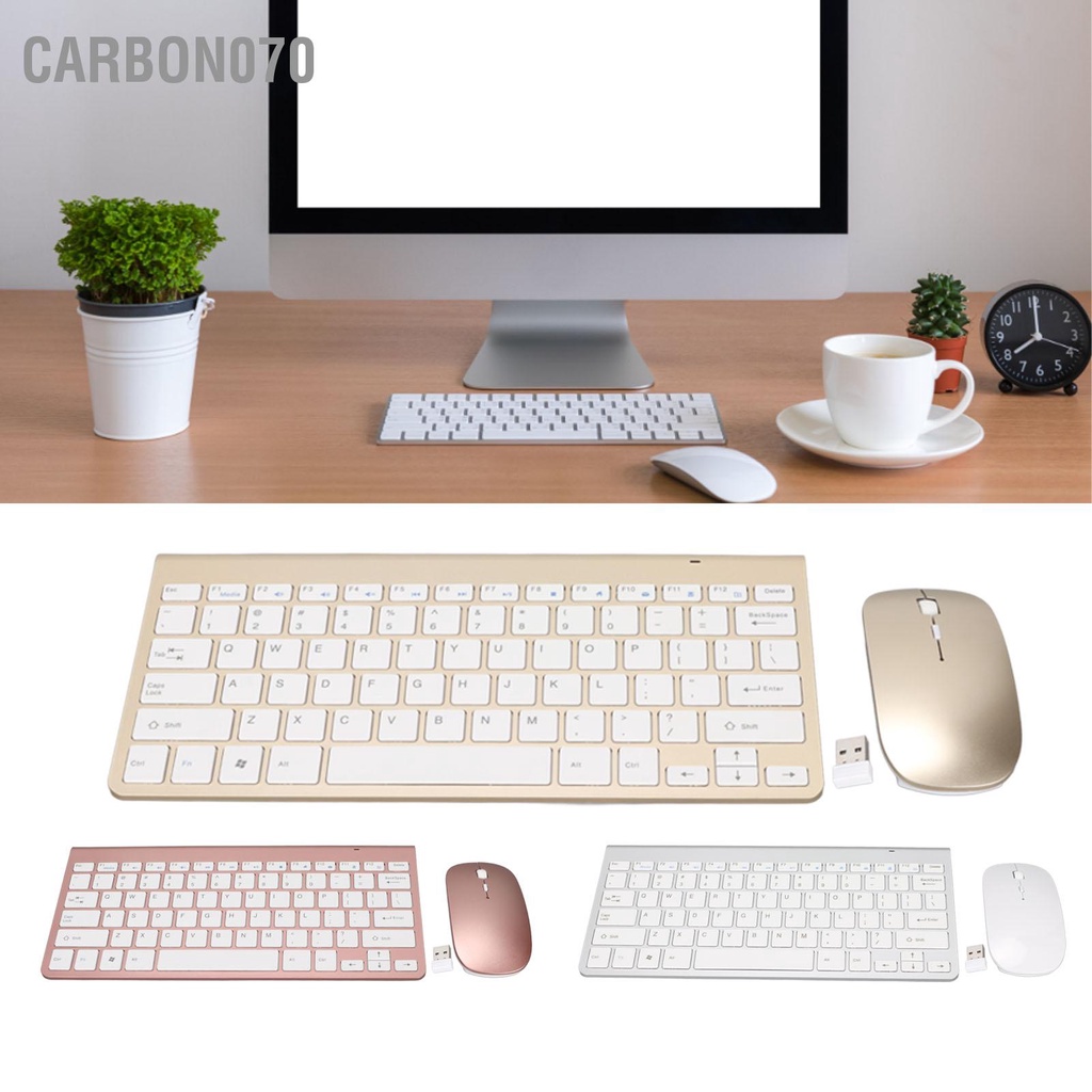 [Hàng Sẵn] Bộ Bàn Phím Và Chuột 2.4G Không dây 78 Phím USB【Carbon070】