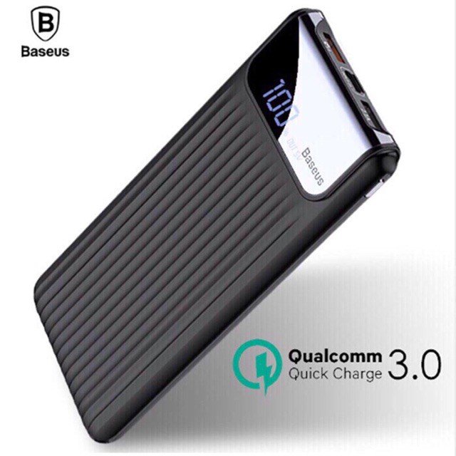 Pin Dự Phòng Baseus Quick Charge 3.0 + PD18W Sạc Dự Phòng Thông Minh 10.000mAh - LCD - BH 12T