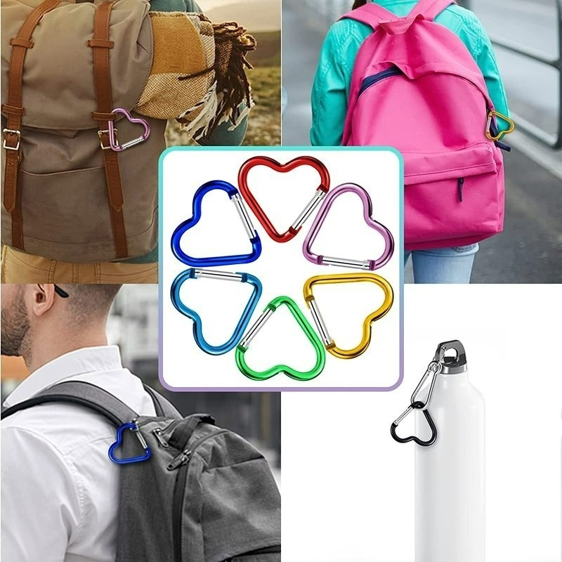 Móc Treo Bình Nước Mini Bằng Hợp Kim Nhôm Siêu Nhẹ Chống Thấm Nước Màu Sắc Ngẫu Nhiên Tiện Dụng Mang Theo Du Lịch Dã Ngoại