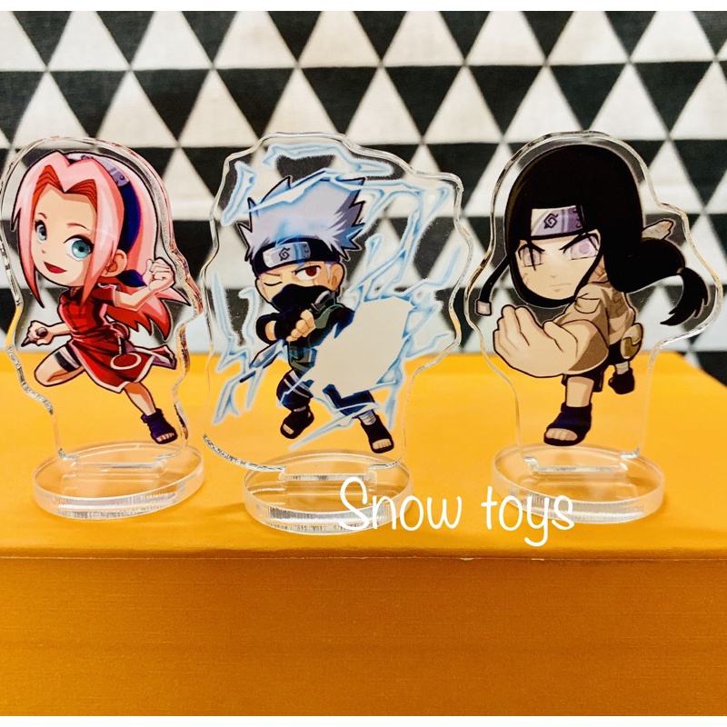Trọn bộ 9 standee naruto - tượng mica acrylic naruto -set 9 mô hình naruto sasuke hinata rock lee gara kakashi
