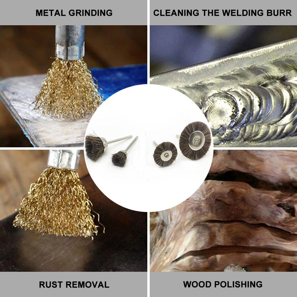 Đầu Cọ Bằng Đồng Thau Dùng Cho Máy Mài Loại Bỏ Rỉ Sét