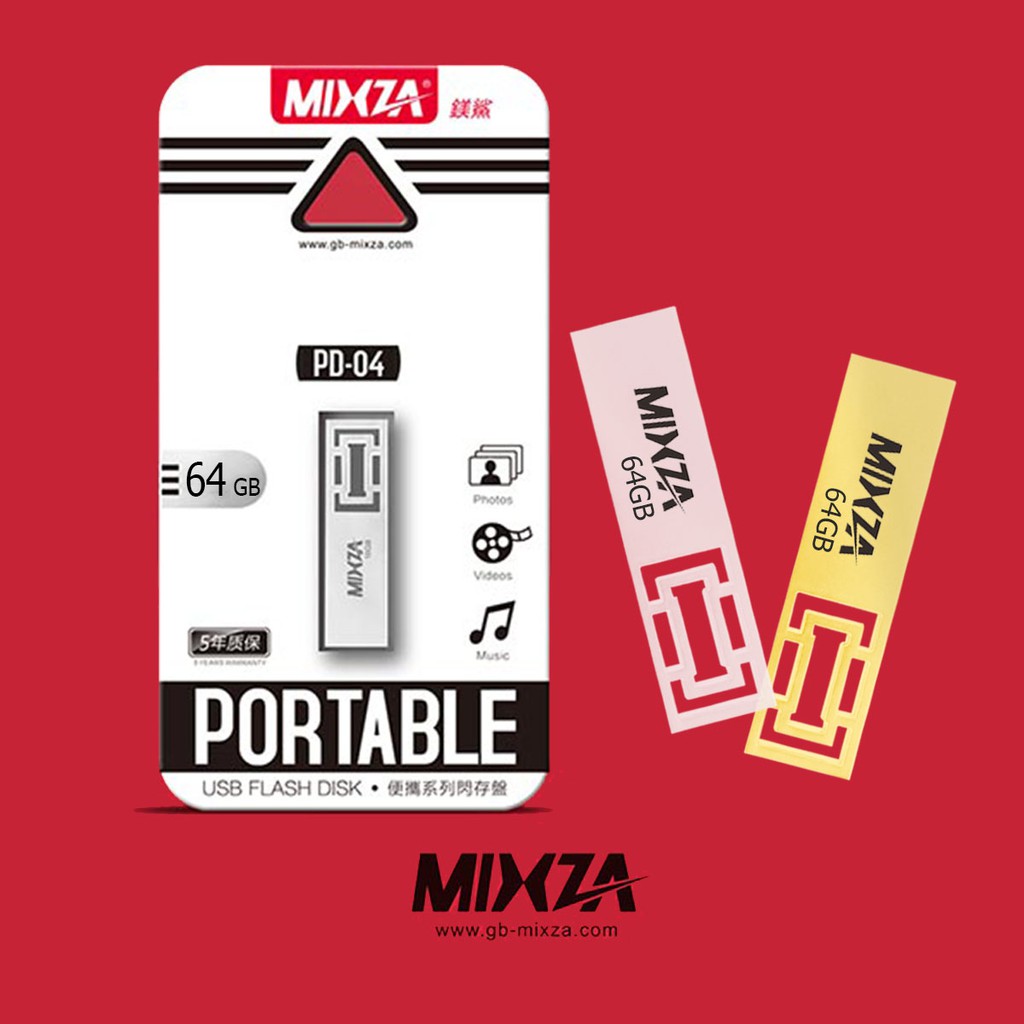 USB MIXZA 64GB - 32GB - 16GB - 8GB - 4GB Retro PD-04 CHÍNH HÃNG - BH 1 ĐỔI 1