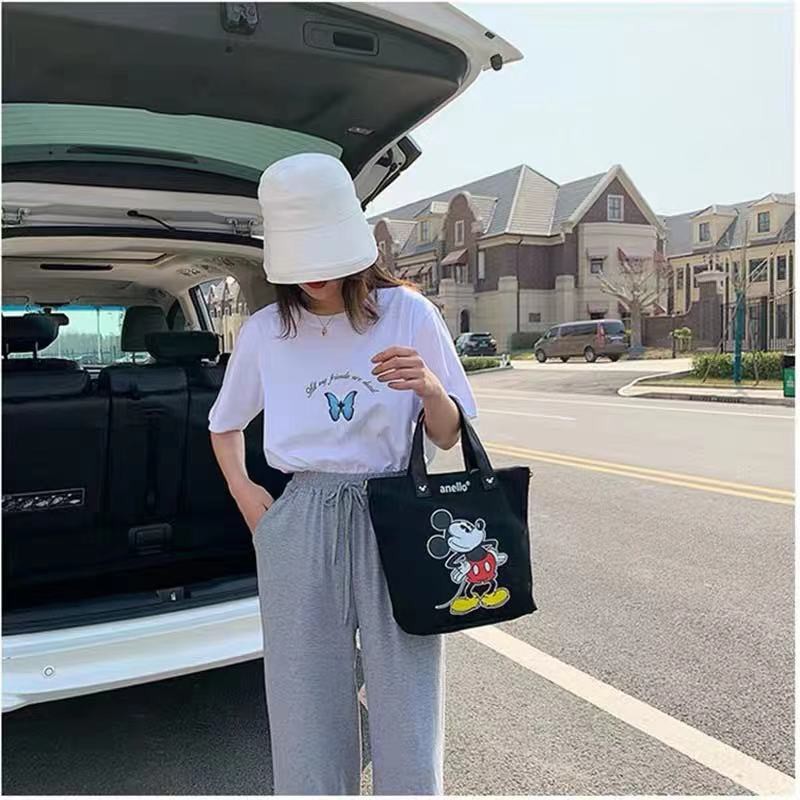 Túi vải tote MICKEY cho nữ túi tote vải canvas dày dặn KT 30x25x13cm, Có thể sử dụng đeo tay hoặc đeo chéo