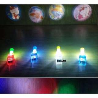 Đồ chơi chiếu hình/ chiếu bóng thú vị cho bé yêu - Đèn led gài ngón tay chiếu hình trẻ em