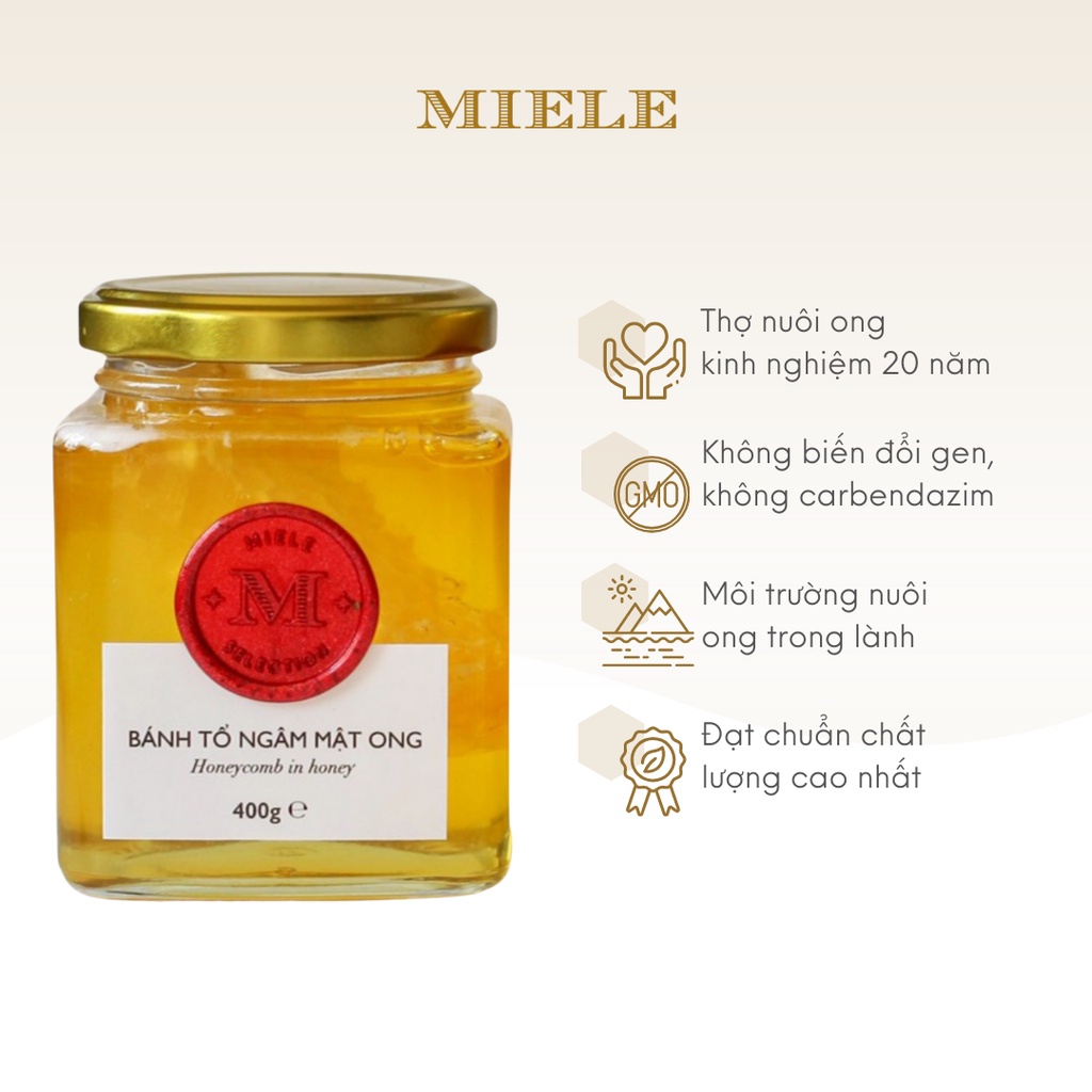 Bánh tổ ngâm mật ong Miele  400g