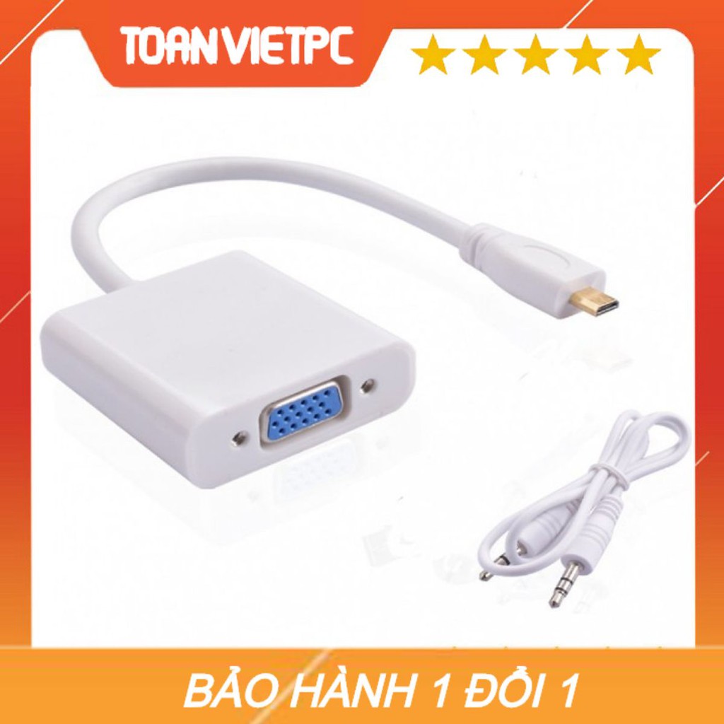 Cáp chuyển Micro HDMI to VGA + AV