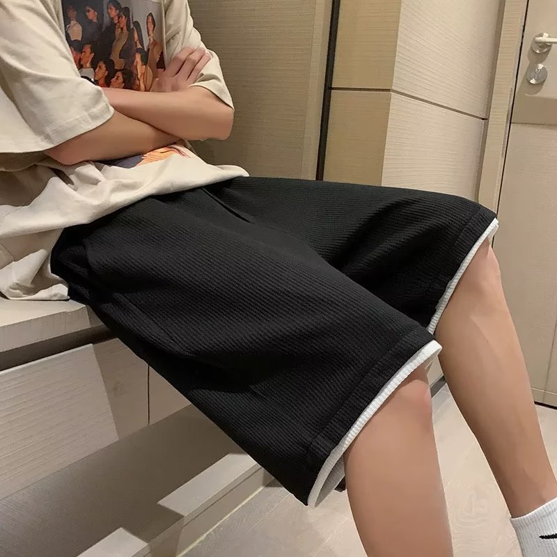 Quần Short Thể Thao Lưng Thun Ống Rộng Thoải Mái Thoáng Khí Phong Cách Hàn Quốc Thời Trang Cho Nam size M-2XL