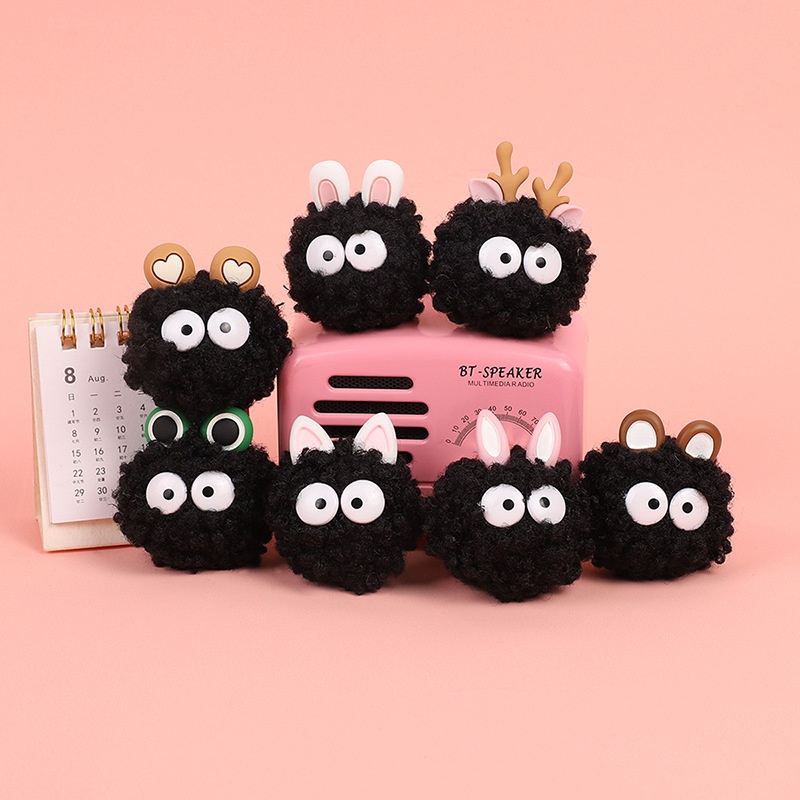 2021 Mới jibz croc CharmButton Charm - Bóng Lông Xù