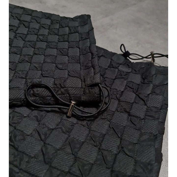 Áo khoác túi hộp - quần đan dây