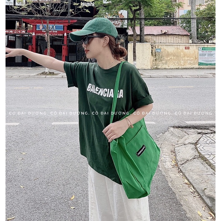 Áo chữ BALE màu xanh lá đậm TH6