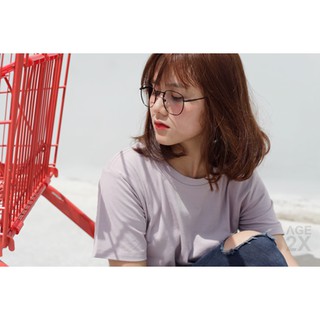 ÁO THUN TRƠN AGE2X - MÀU TÍM MÔN