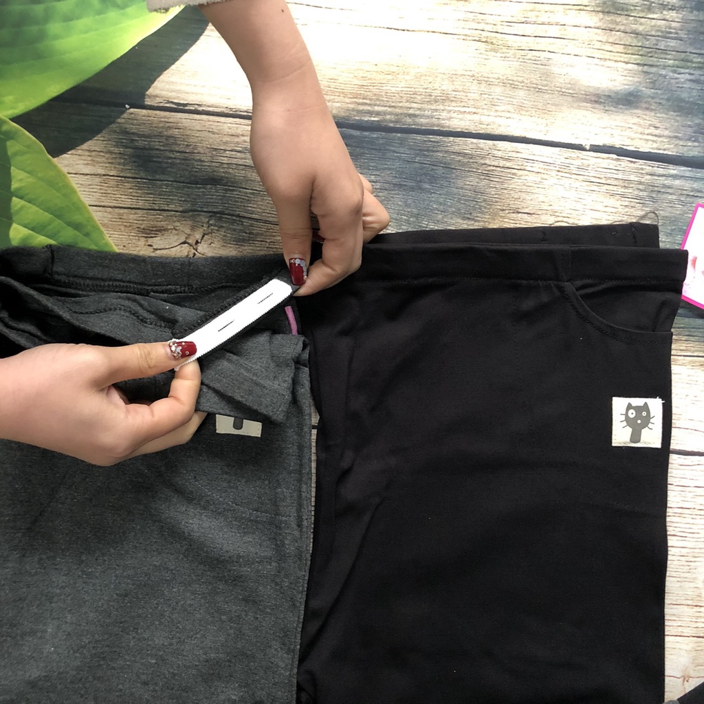 Quần bầu dài LEGGING COTTON KHÔNG ĐÁP BỤNG co dãn thoải mái QB555