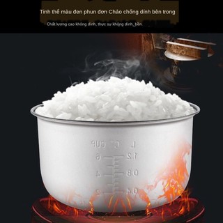►♧∈Nồi cơm điện tam giác màu đỏ cũ chống dính gia đình 2-6 lít mini đa năng 2-8 người hấp