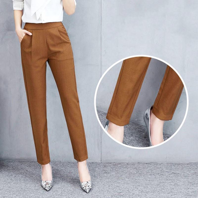 Women Slim Figure Thin Feet High Waist Casual Harem Pants | BigBuy360 - bigbuy360.vn