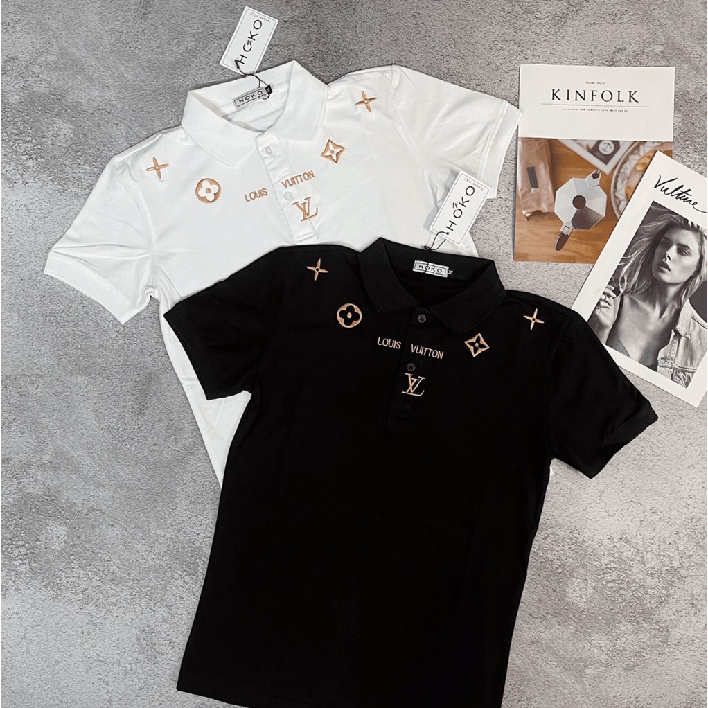 [FREE SHIP] ÁO THUN NAM POLO 2 MÀU TRẮNG ĐEN DỄ PHỐI ĐỒ ĐỦ SIZE LVN VLTN SHOP