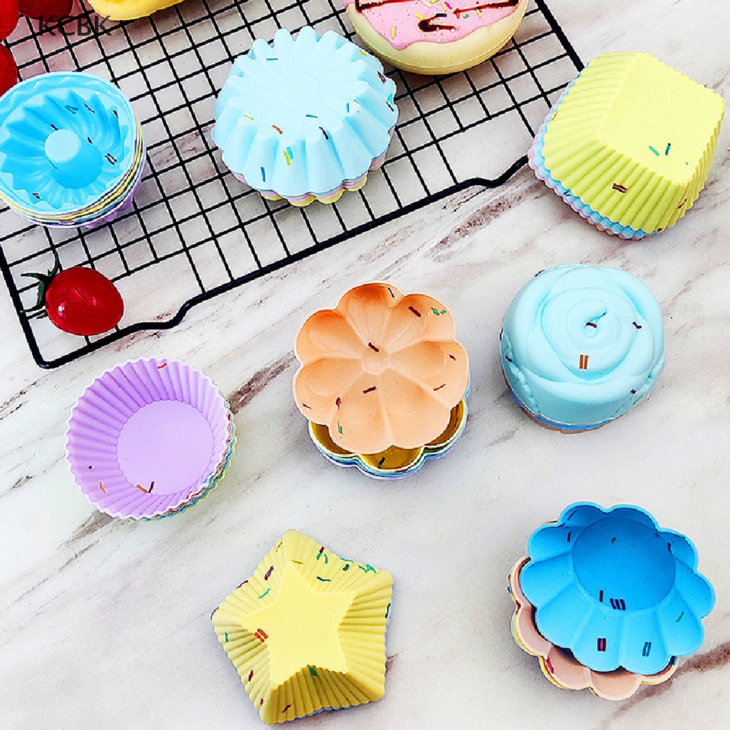 Khuôn Silicone Làm Bánh Muffin Có Thể Tái Sử Dụng