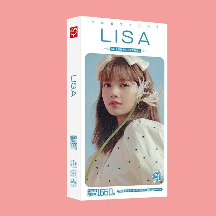 Hộp ảnh Postcard Blackpink Lisa Thanh xuân có bạn lomo sticker in hình