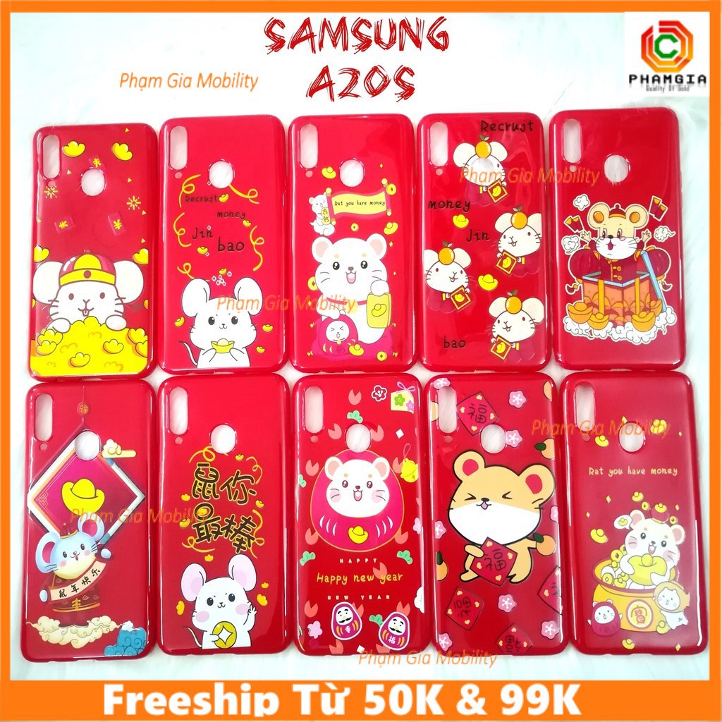 Ốp Lưng hình tết chú chuột 2020 (canh tí) Samsung galaxy a20s a50s