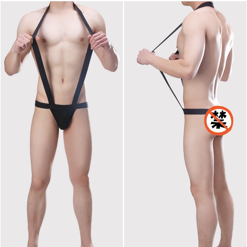 [free ship 50k + che tên đơn hàng] quần lót nam, quần lót dây áo liền quần, đai dây hở mông sexy (hình chụp tại shop)