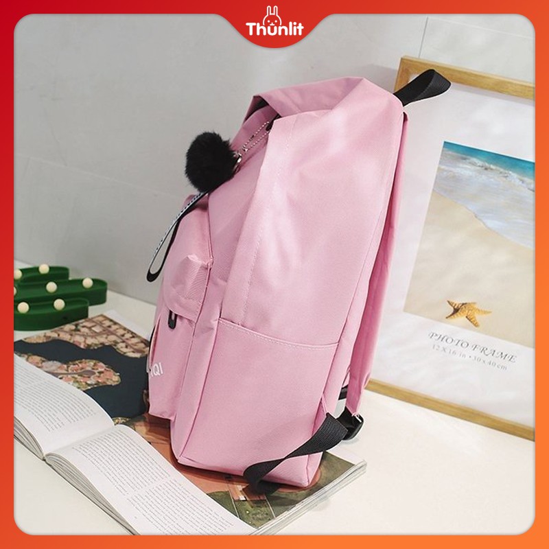Balo Vải Thunlit Phong Cách Đại Học Hàn Quốc Thời Trang 2021 Cho Nữ