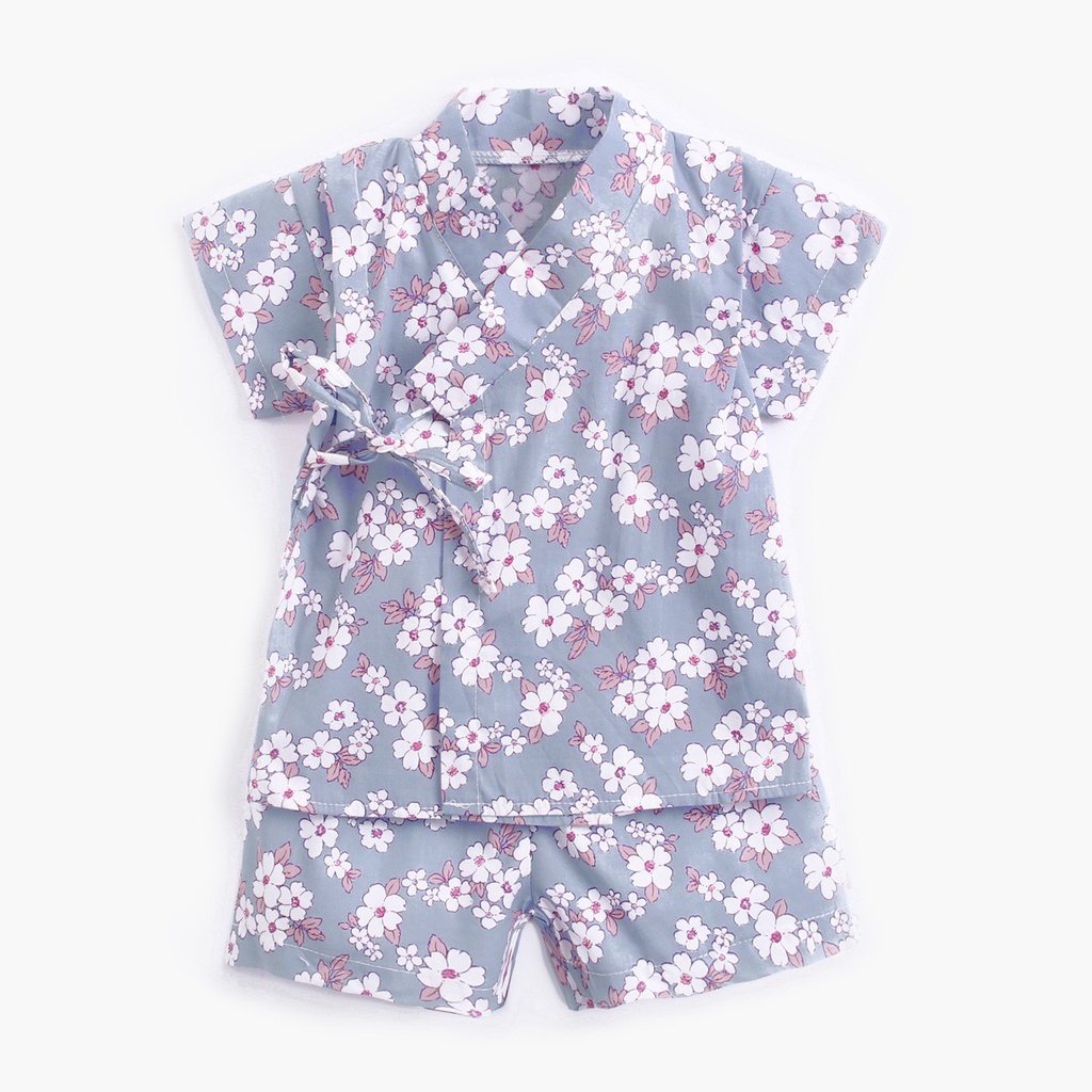 Bộ Đồ Ngủ kimono Tay Ngắn Dễ Thương Cho Bé Sơ Sinh 0847
