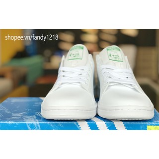 Giày Thể Thao Stan Smith Gót Xanh Lá