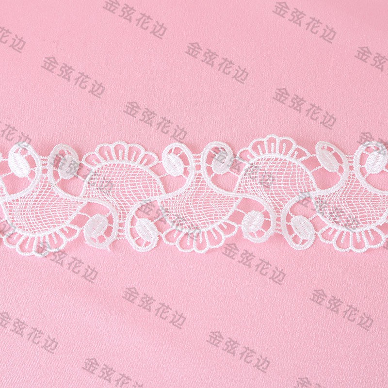 1 Yard 4cm Width Embroidered Flower Lace Ribbon