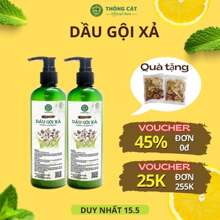 Dầu gội mượt tóc thảo dược Thông Cát giúp tóc suôn mượt, chắc khỏe, dưỡng tóc, chống rụng tóc, phục hồi tóc hư tổn