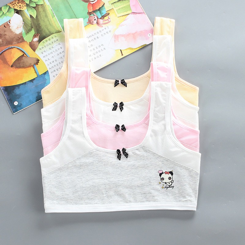 Áo Lót Cotton Mềm Mại Cho Bé Gái Từ 8-18 Tuổi