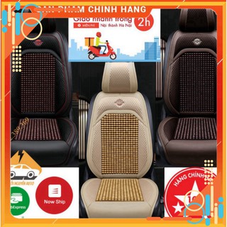 Áo ghế, tấm lót ghế Hạt gỗ cao cấp - chống nóng, chống trượt - dùng cho ô tô, xe hơi, văn phòng phukiensasa