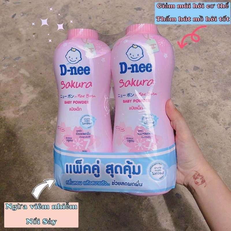 PHẤN RÔM EM BÉ DNEE BABY POWDER 400gr