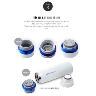 Bình Giữ Nhiệt Lock&Lock Feather Light LHC4131BKR (450ml)