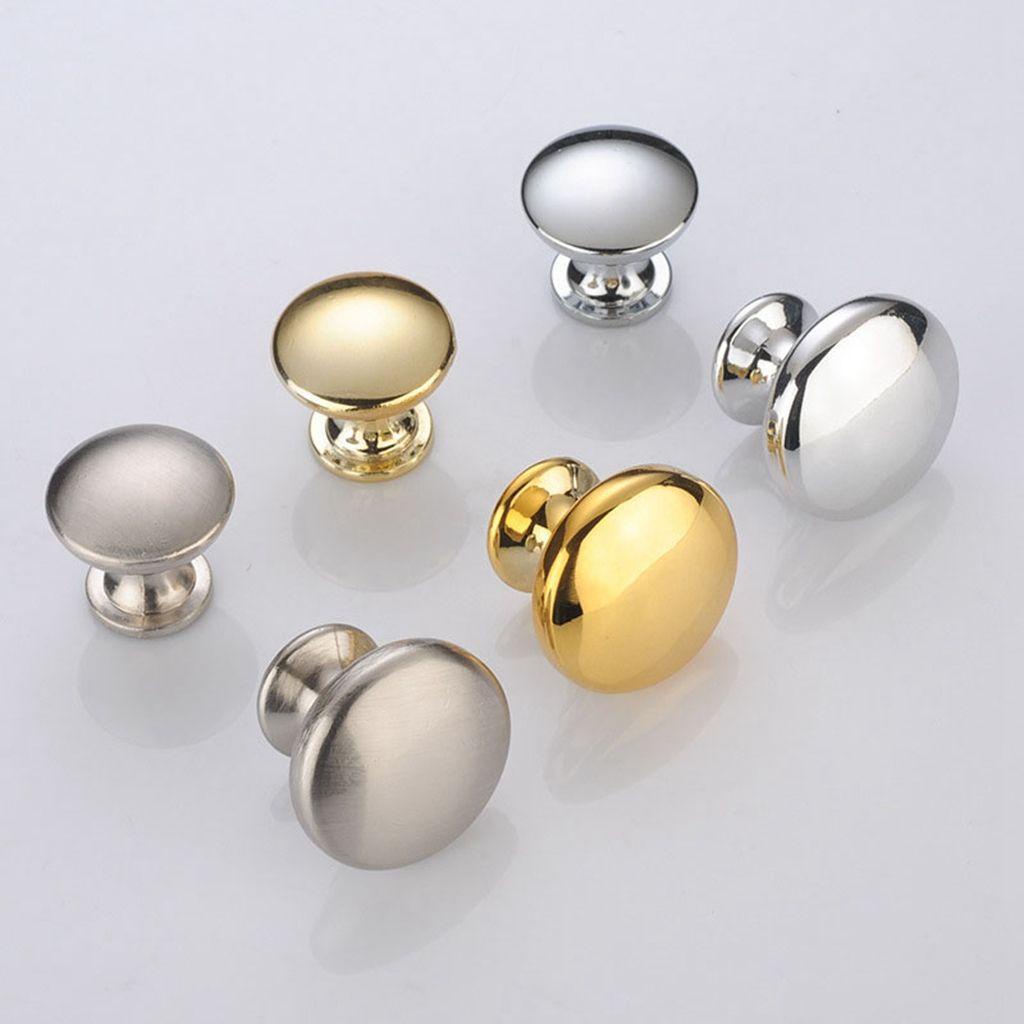 Tay Nắm Cửa Hình Nấm Tròn Bằng Kim Loại Đơn Giản Hiện Đại