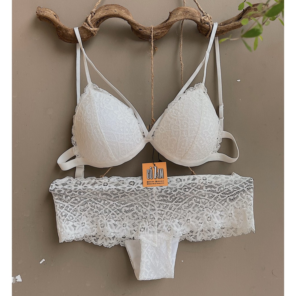 Set Bralette cơ bản ren mềm mại cơ không gọng có mút mỏng  CÔ KIM 7 | BigBuy360 - bigbuy360.vn