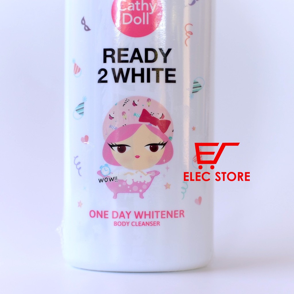 Sữa tắm Ready 2 white one day whitener Cathy Doll 500ml Thái Lan