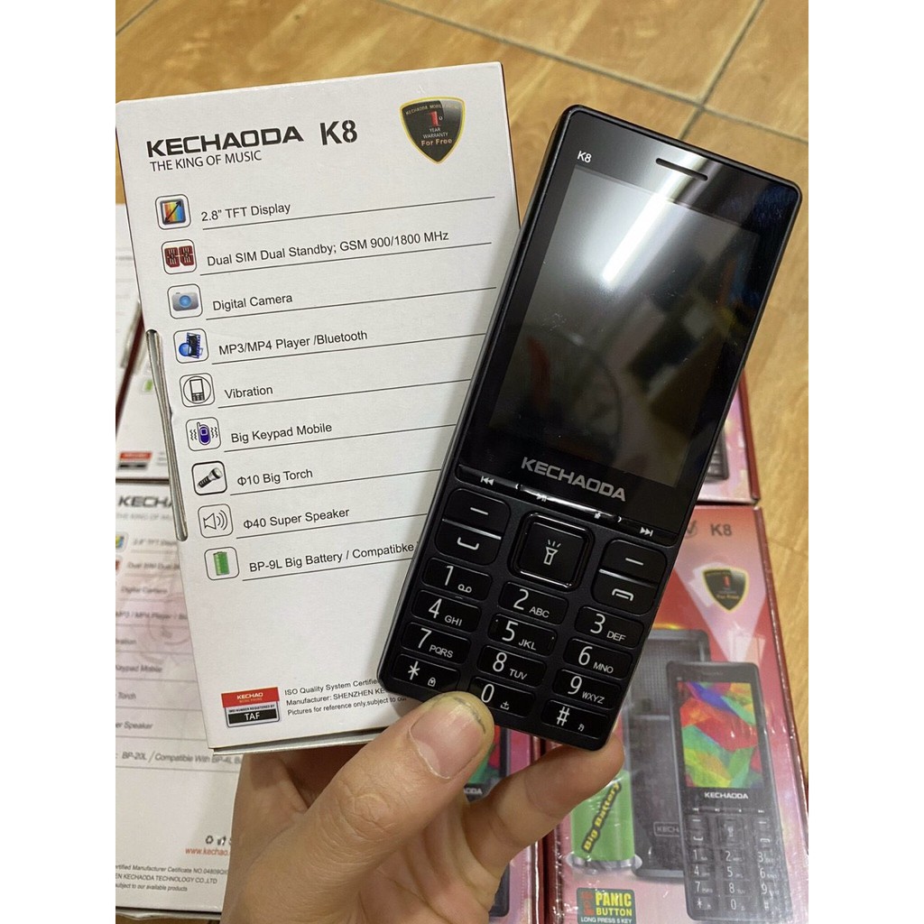 Điện thoại Kechaoda K8 - Kechaoda K8 người già - Bảo hành 12 tháng chính hãng