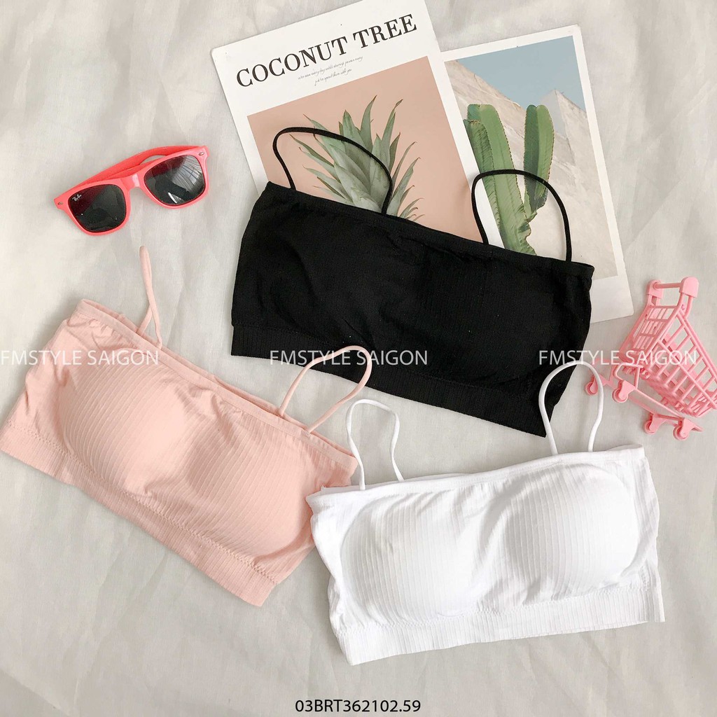 Áo Bra 2 dây tăm co giản tốt Ulzzang thời trang nữ Fmstyle Saigon 20BR12T360501 | BigBuy360 - bigbuy360.vn