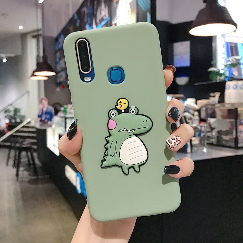 Ốp điện thoại cho Huawei Y6s Y9s Y6p Y7p 2020 Nova 5T 2i 3i 3e 2 lite Honor 8A 7S 7A 7C Y5 Y6 2018 Y7 Pro Y9 Prime 2019 3D Cartoon Solid Soft Case Cover