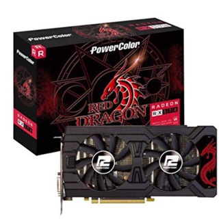 VGA PowerColor RX 570 4GB Rồng Đỏ Card màn hình chuyên đồ họa chơi game