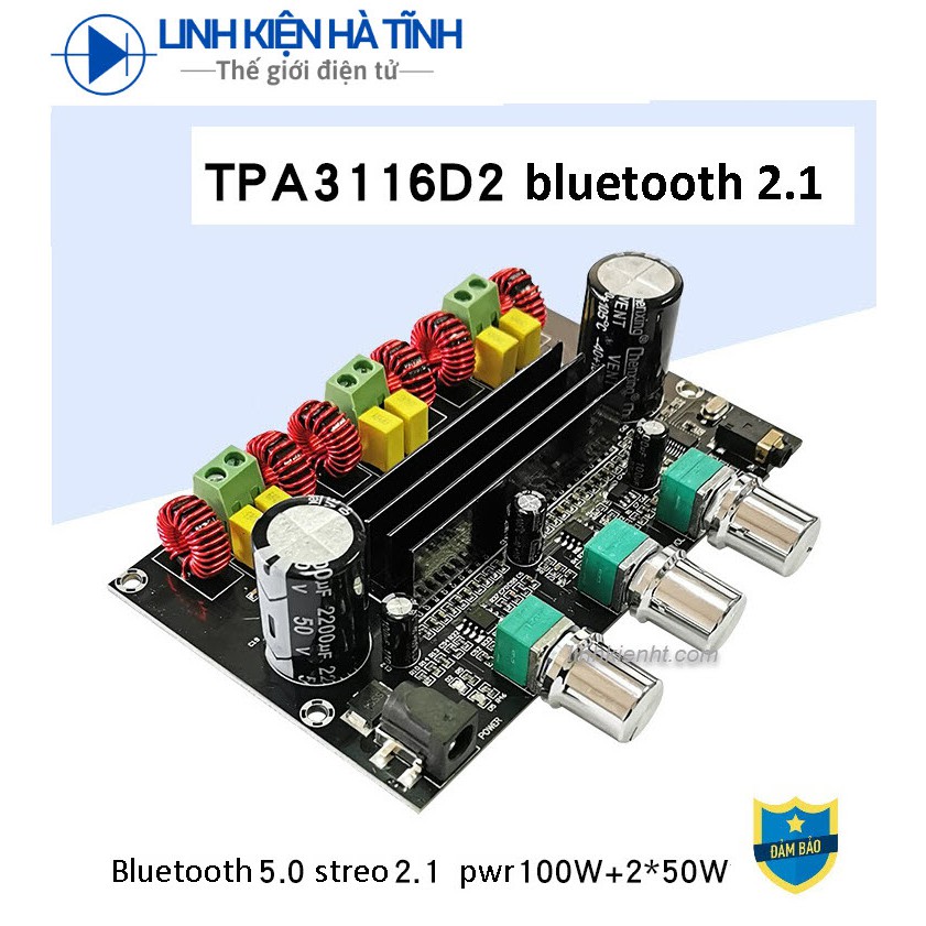TPA3116D2 Mạch khuếch đại công suất lõi kép TPA3116D2 TPA3116 TDA3116D2 TDA3116 3116 Bluetooth 5.0 kênh 2.1 100W + 2x50W