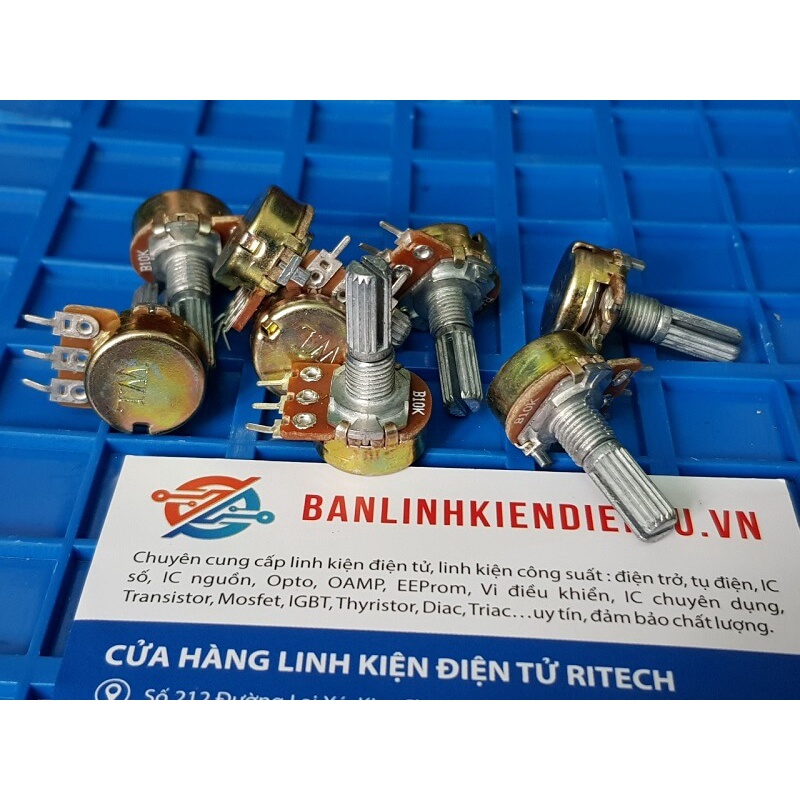 [ Combo 10 chiếc ] Chiết áp đơn 10K WH148-B5K 20mm hàng chính hãng