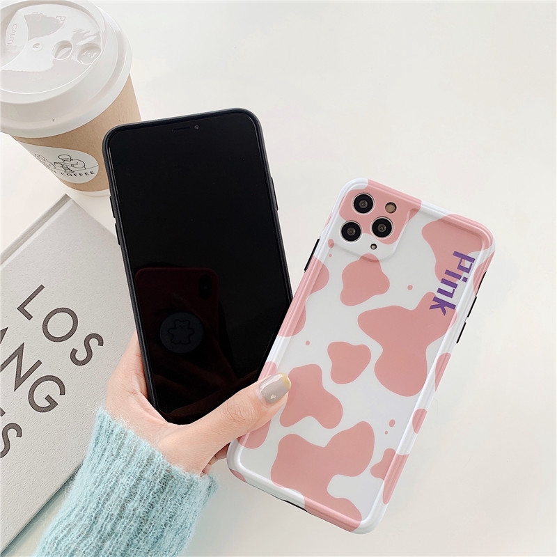 Ốp điện thoại mềm in họa tiết da bò cho iPhone 12 11 Pro MAX i7 i8 plus XR XS MAX SE 2020 | BigBuy360 - bigbuy360.vn