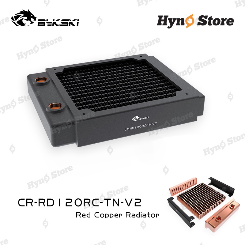 Tản nhiệt nước Radiator máy tính Computer water cooling rad 120mm Bykski 120TN tản nhiệt nước custom - Hyno Store