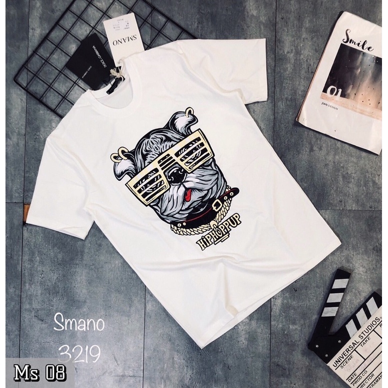 Áo cộc cổ tròn nam, áo phông Lv, sao chất cotton mịn